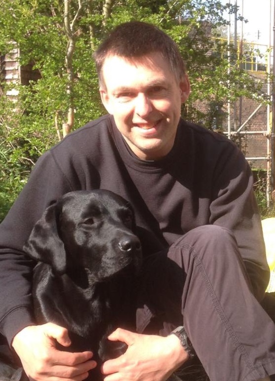 Andrew and his dog Toby